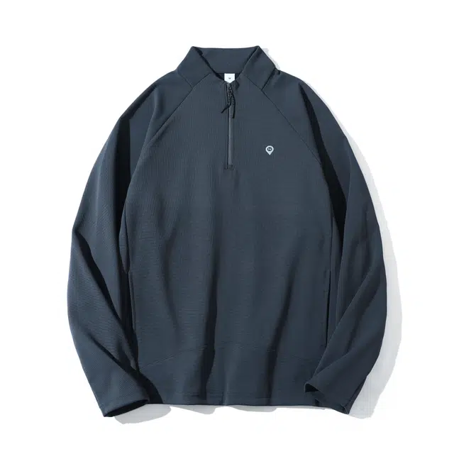 希越 美式立领半拉链无帽上衣长袖内搭打底衫潮卫衣 男款