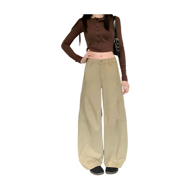 荟萃阁 宽松简约通勤牛仔裤 女款