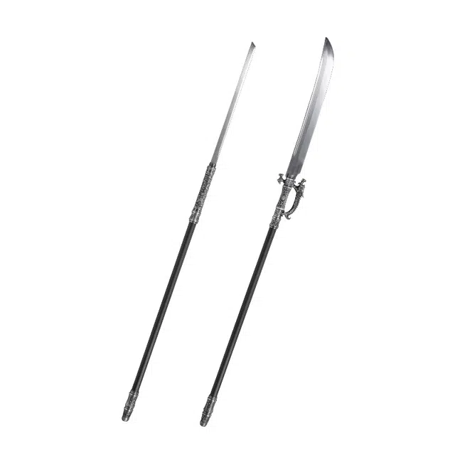 天字号 虎贲刀 高锰钢刃皮革鞘锌合金装手柄刀剑 其他静态模型