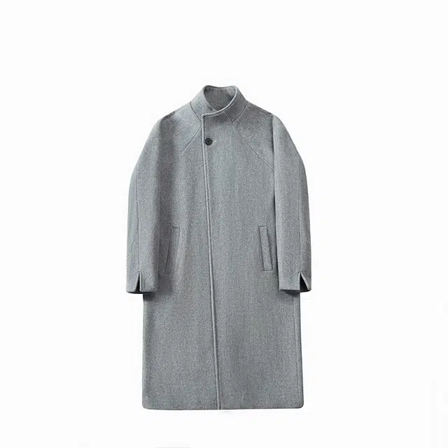 艾梵斯贝 美式复古英伦风羊绒呢子高级感简约设计款无性别日常通勤百搭休闲商务过膝长款大衣 男女同款