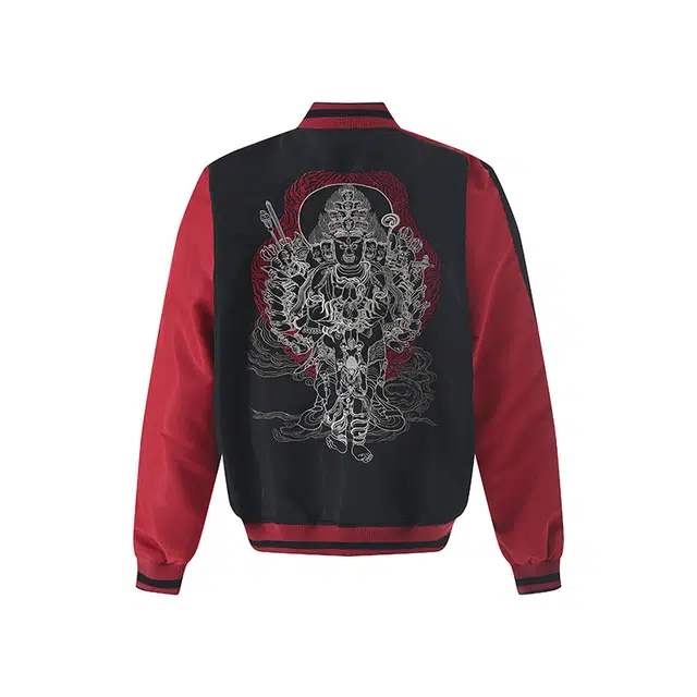 Sanshengliubu Dahei Shen Baseball Jacket