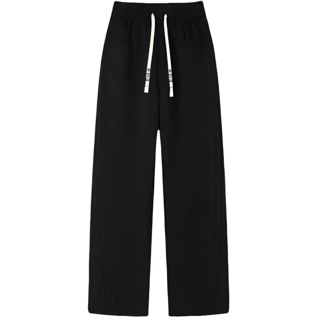 半空山 美式复古高街纯色基础款侧边条纹垂感潮流时尚百搭直筒休闲裤 男女同款