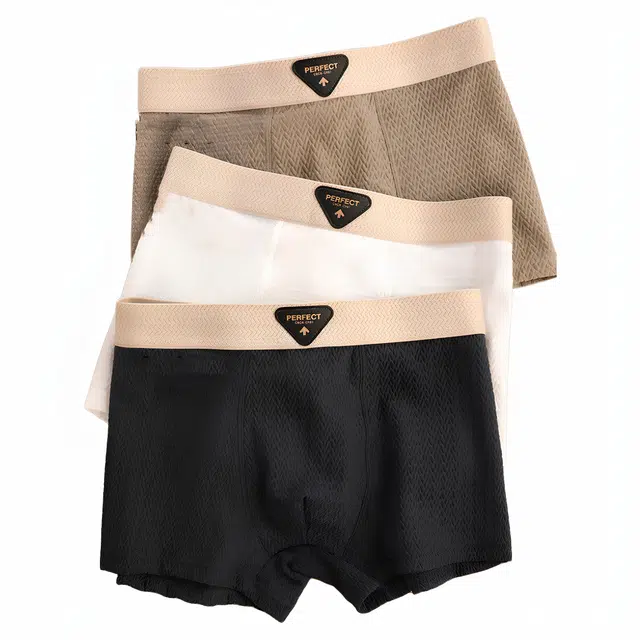 潞优野 高级感四角裤轻奢高端品质短裤宽松透气干爽个性潮流秋冬平角内裤 男款