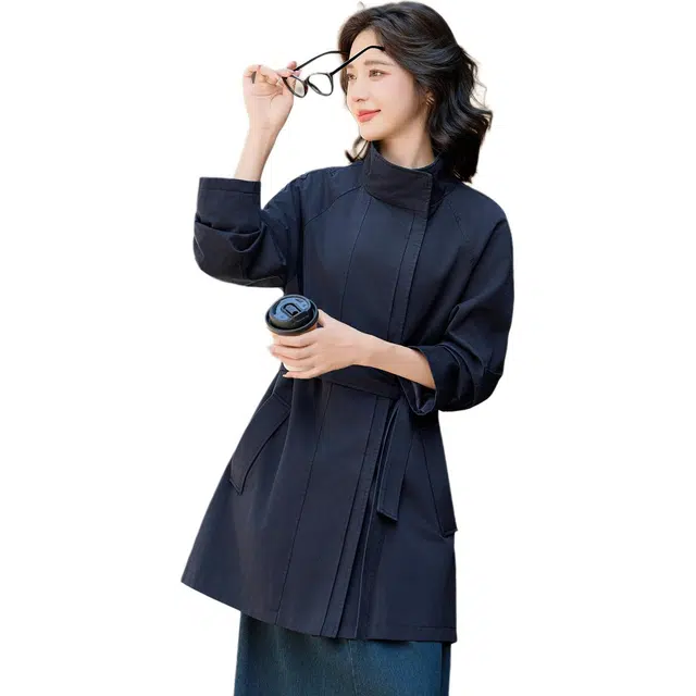 袋鼠 时尚舒适通勤简约风衣 女款