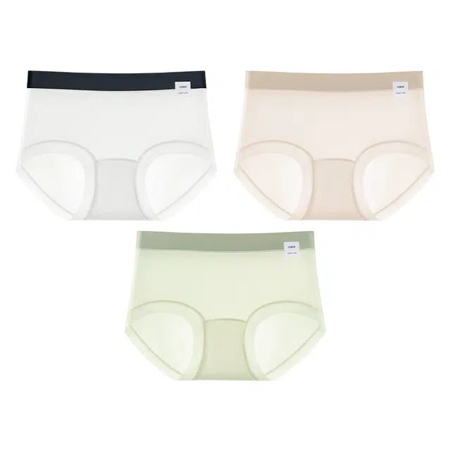 二三二三 无痕简约纯色亲肤柔软不闷汗防夹臀运动日常百搭舒适三角内裤 女款