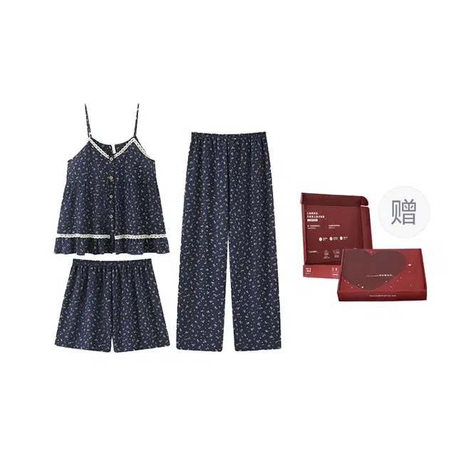 顶瓜瓜 简约休闲风格可外穿家居服睡衣礼盒 女款