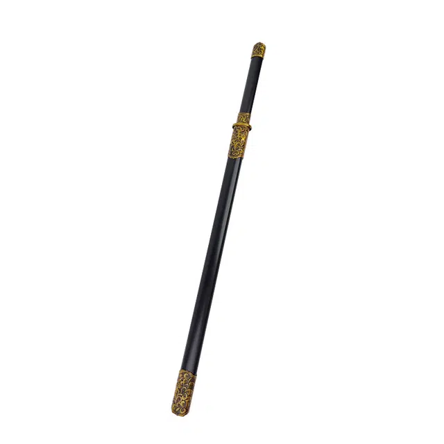 天子剑 御风唐横刀 龙泉高锰刚刃刀剑 锌合金雕刻装具金属外鞘摆件未开刃 其他静态模型