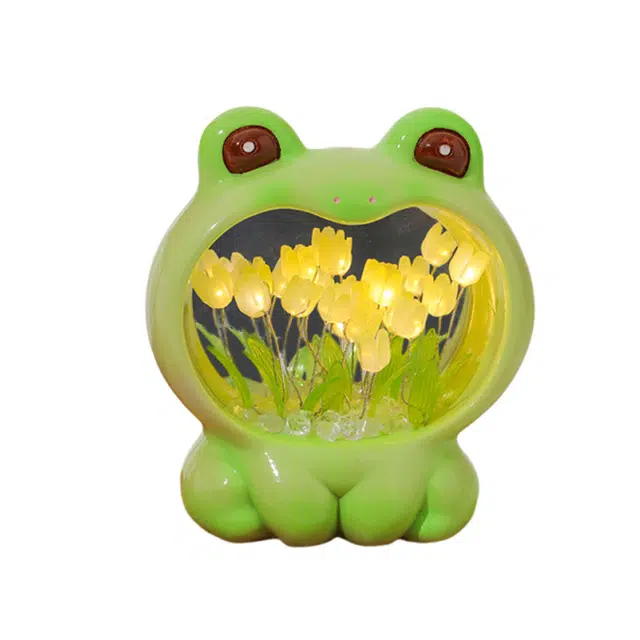 猴大使 郁金香手工灯光小夜灯摆件 其它手工制作