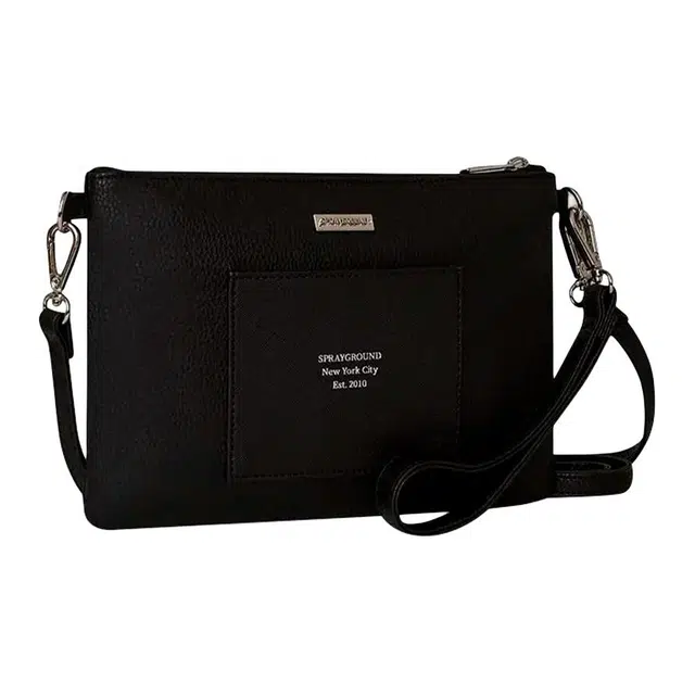 SPRAYGROUND Classic Solid PVC Clutch Black