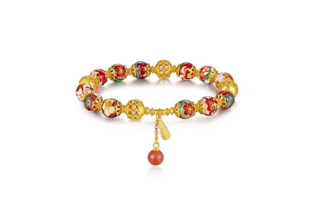 【S925银 24小时内发货】 百利金 十二生辰花 国潮复古新中式平安转运简约精致时尚百搭绣球转运珠手饰#好运 玛瑙 手串 男女同款情侣款