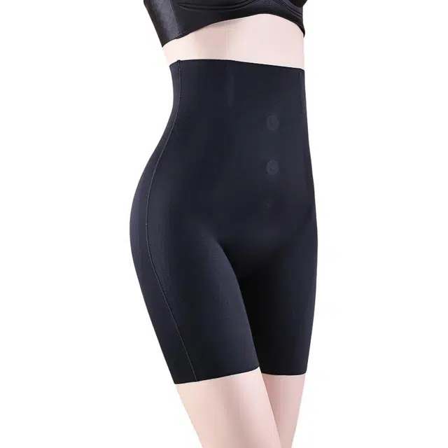 兰缪 高腰收腹提臀悬浮裤强力收小肚子产后塑形翘臀无痕内裤安全裤五分鲨鱼裤芭比裤骑行裤塑身裤 女款