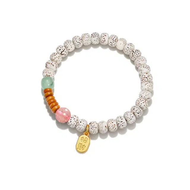 溯源京作 【林下风致】 招财纳福 国潮新中式小众设计感 福气满满绕指柔文玩#好运  星月菩提 手串 男女同款情侣款