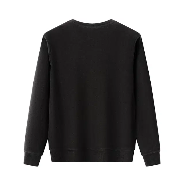 红豆 绵羊毛奥粒绒亲肤基础款软糯圆领卫衣 男款