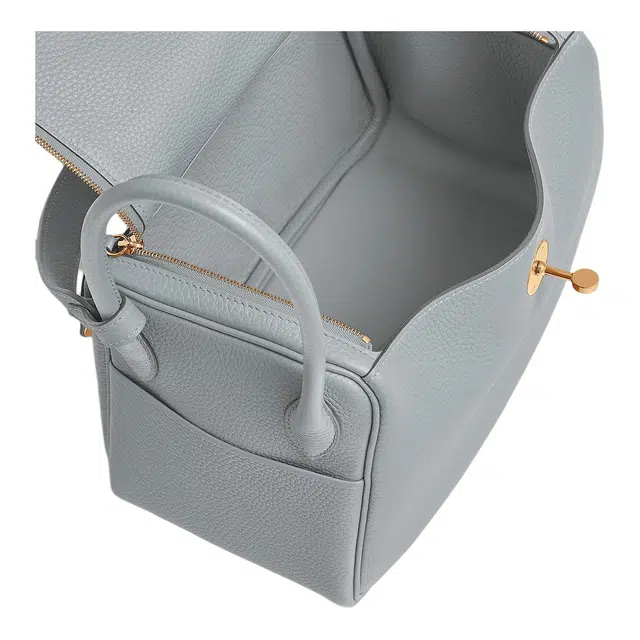 HERMES Lindy 26 Clemence 8U Bleu Glacier