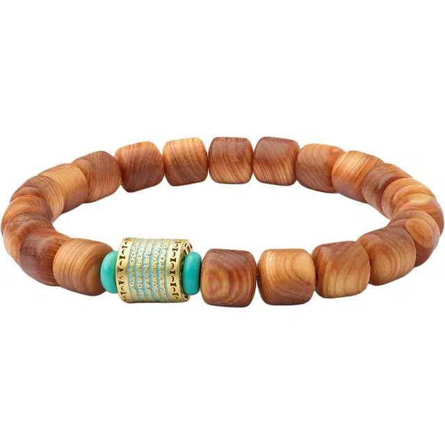 三檀小舍 转经筒转运招财守护 文玩盘玩#好运 崖柏 手串 男女同款情侣款