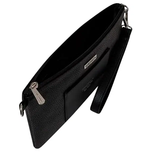 SPRAYGROUND Classic Solid PVC Clutch Black