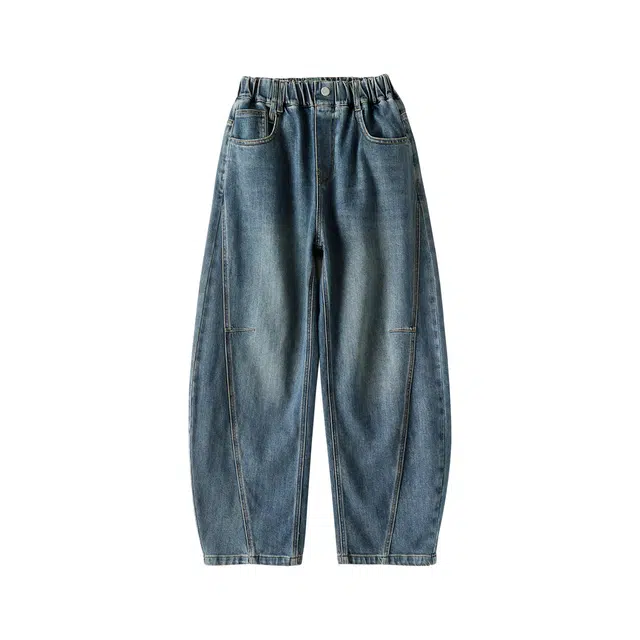 蓝彩何牛仔裤 舒适清新潮流 青少年