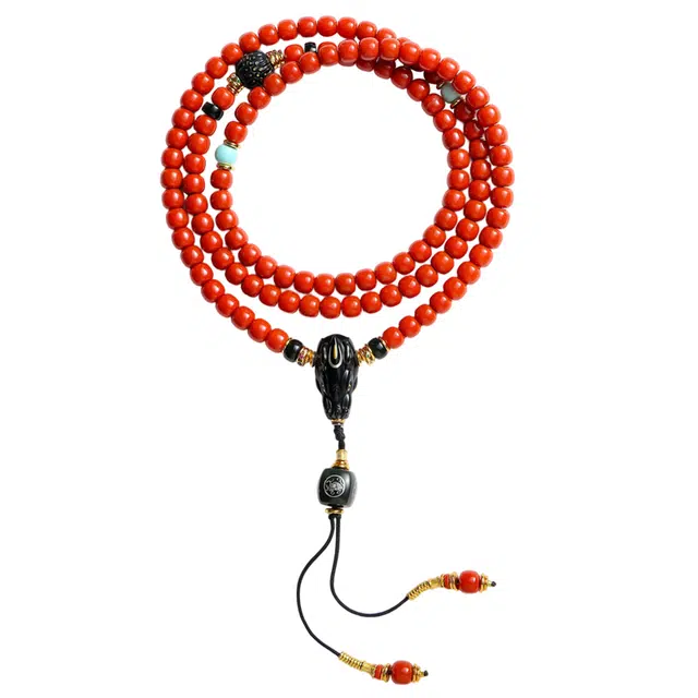 木盛缘 青玉多圈精工打造  独特设计  鸿运当头好运 玛瑙 手串 男女同款情侣款