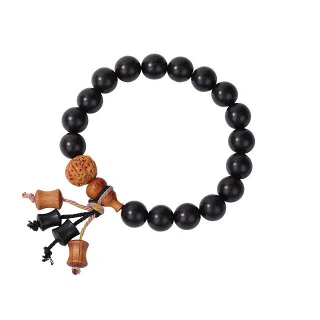 溯源京作 【吉祥如意】新中式国潮小众简约高级感气质复古轻奢风单圈葫芦串珠文玩手饰 百搭日常通勤 #好运  檀木 手串 男女同款情侣款