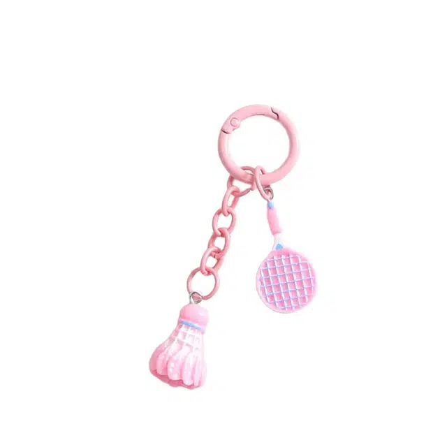 卡莱茵 【羽毛球拍】 小清新运动风简约甜美精致时尚俏皮轻奢小众百搭 亚克力 挂件 男女同款情侣款