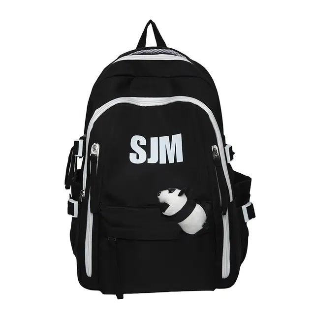 帕克熊 大容量收纳舒适潮流百搭 尼龙 双肩包 常规 男女同款情侣款 多色