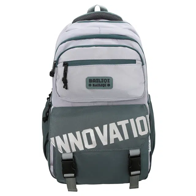 蔻蒂熊 休闲大容量轻便电脑包百搭时尚潮流实用 涤纶 双肩包 常规 灰色    /黑色/    卡其色   / 绿色   / 蓝色   / 灰绿色