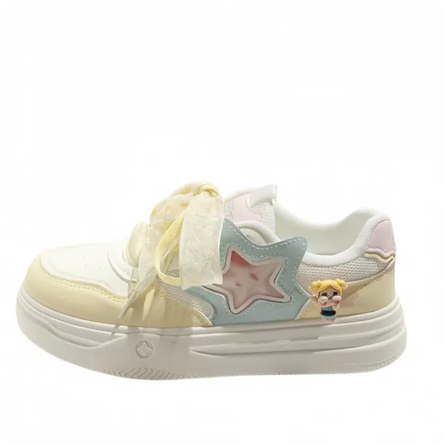 BINGO DUCK Casual Low Top Sneakers