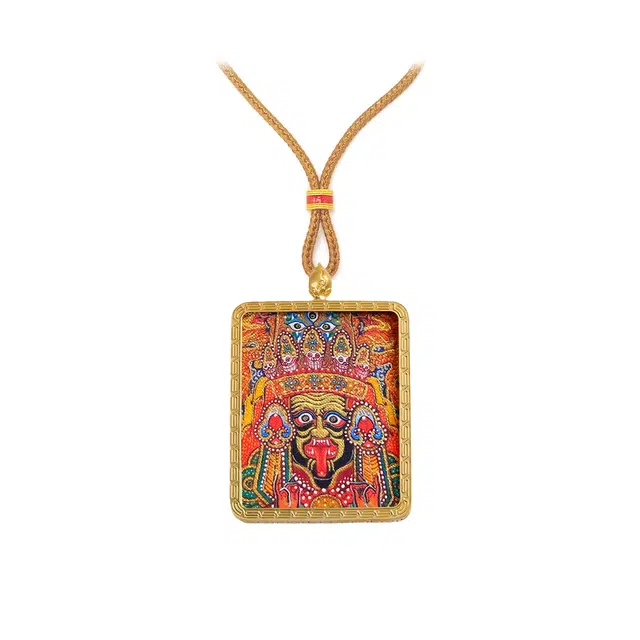 【招财进宝运气好】 玉临门 水逆退散诸事顺利 好事花生 单科好运 唐卡复古民族风手工绳#好运 合金 项链 男女同款情侣款