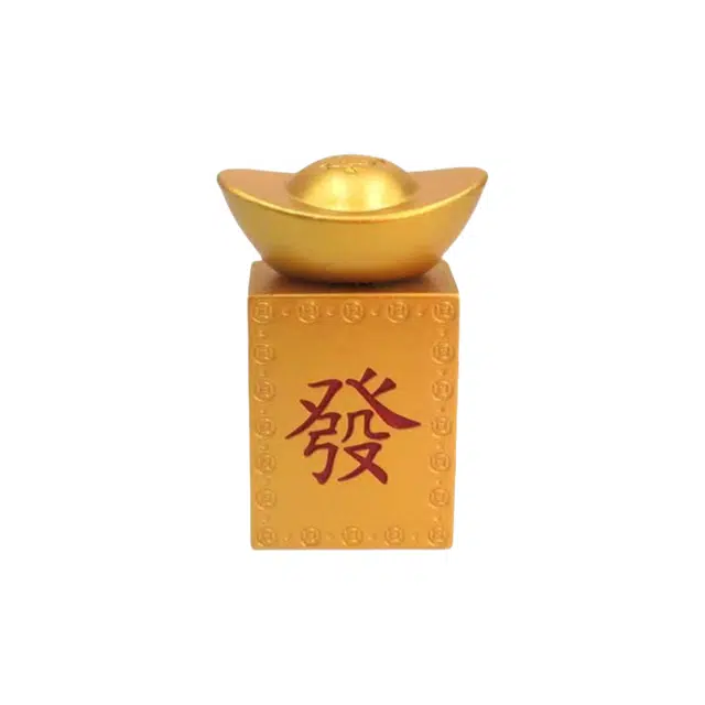 幽幽谷娜娜 金色转大发麻将元宝摆件转转元宝 指尖陀螺