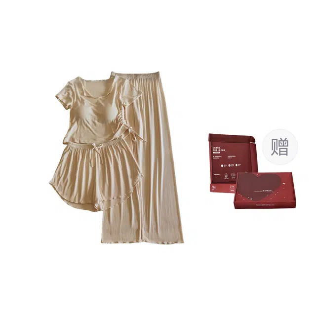 顶瓜瓜 家居轻便休闲舒适柔软款式服睡衣礼盒 女款
