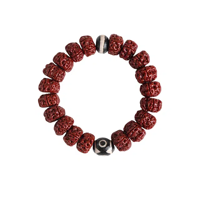 子婳 诸事顺利新中式复古国风国潮盘龙佛珠招财转运珠文玩佛珠串珠#好运 金刚菩提 手串 男女同款情侣款