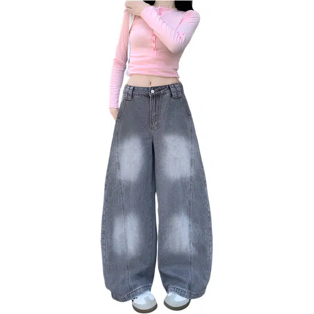 荟萃阁 时尚舒适简约牛仔裤 女款