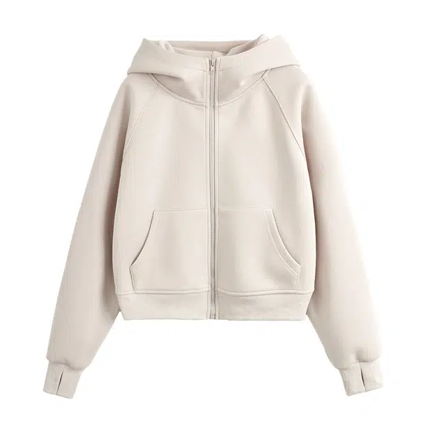 米子旗 复古短款开衫宽松型百搭外套 女款