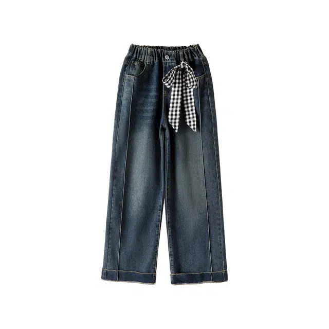 蓝彩何牛仔裤 百搭休闲舒适 青少年