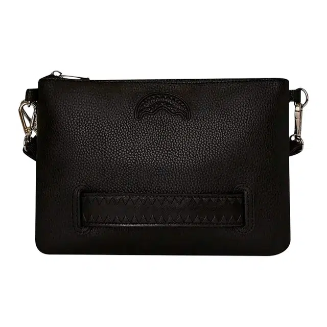 SPRAYGROUND Classic Solid PVC Clutch Black