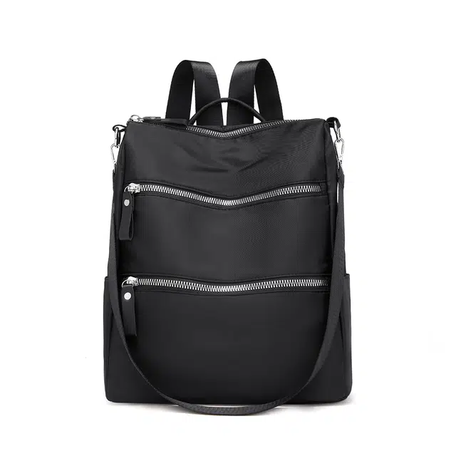 红蜻蜓 轻便旅行可装笔记本大容量多功能 织物 书包双肩包 常规 男女同款情侣款 黑色/咖啡色