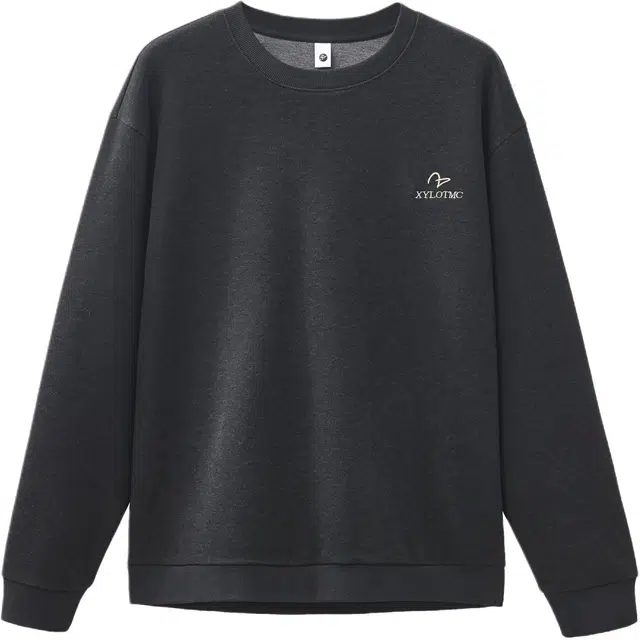 希越 上衣秋冬款羊毛混纺面料亲肤透气柔软细腻干爽不闷潮牌休闲无帽百搭宽松圆领卫衣 男款