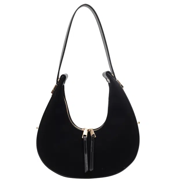 草丛喵喵喵 秋冬季复古磨砂时尚百搭小拎包 麂皮绒 单肩包 常规 女款 多色