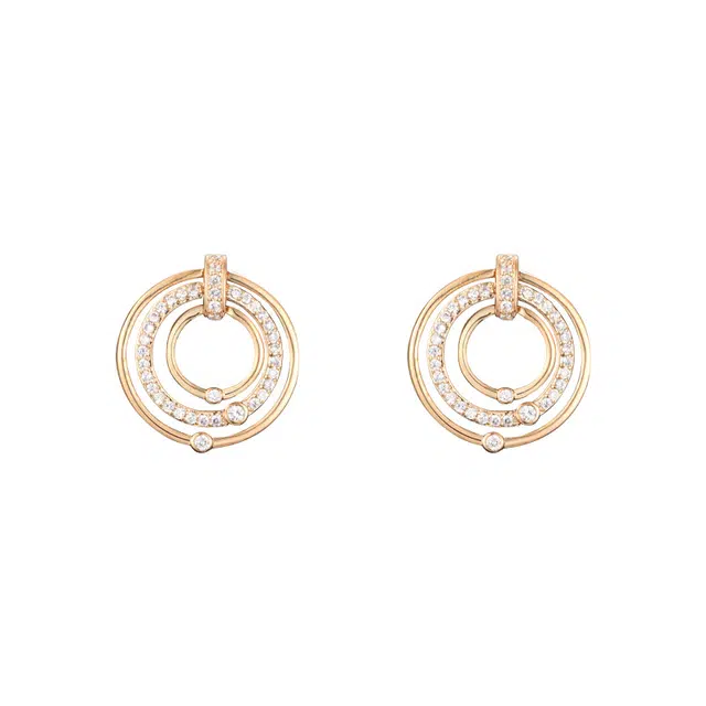 兰盈 优雅原创设计 环保合金 耳环 男女同款情侣款