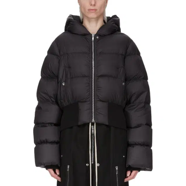RICK OWENS RO Zip Hoodie Down Jacket Women