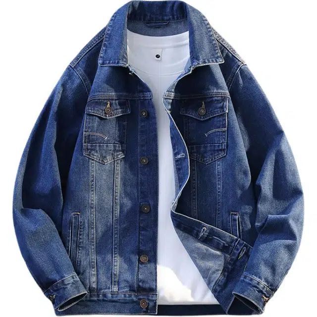 百胜狐 港风帅气牛仔宽松休闲潮流夹克外套 男款