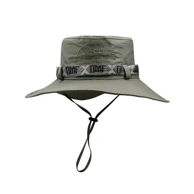 浪莎 大檐抽绳防紫外线登山露营帽显脸小防晒遮阳出游百搭 涤纶 渔夫帽 男女同款情侣款