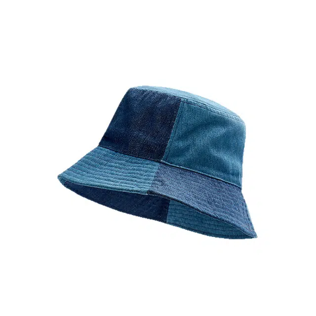 浪莎 日系水洗百搭拼色小众设计时尚潮流防晒遮阳 聚酯纤维 渔夫帽 男女同款情侣款