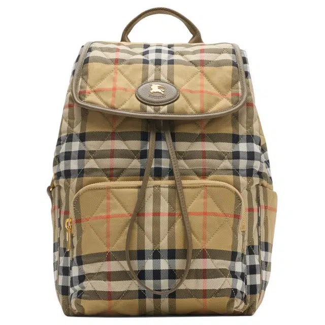 Burberry Horseshoe Check Backpack