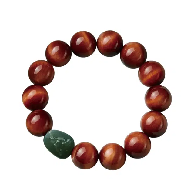 宣华意 【珍藏级】国潮新中式复古典雅高端 十二生肖本命佛守护 招财转运 文玩盘玩 平安#好运 虎眼石 手串 男女同款情侣款