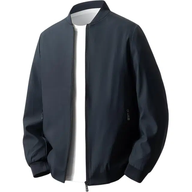 红豆 挺括易打理棒球领拉链通勤茄克衫百搭工装休闲外套夹克 男款