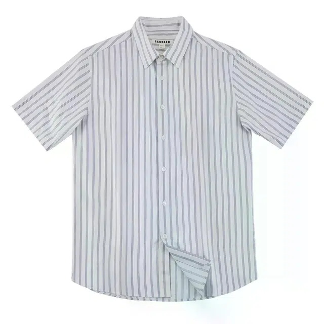 丹宁哲学 纯棉色织条纹夏季短袖休闲风衬衫 男款