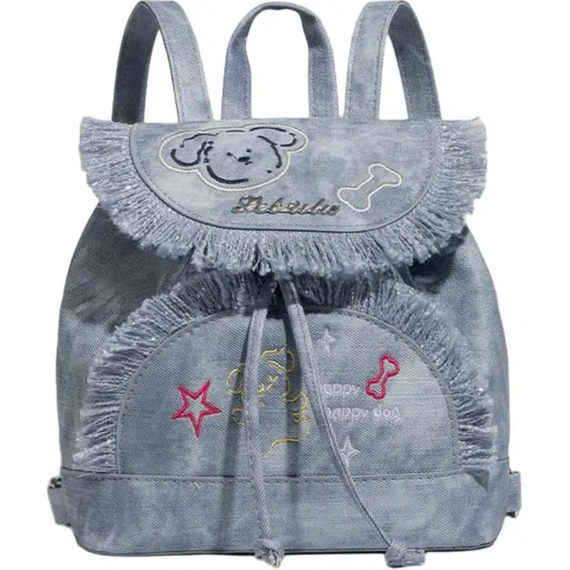 米囹 学院风双肩包 女多元素休闲可爱 通勤背包 小号 无配色