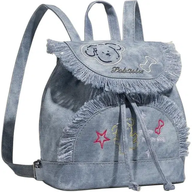 米囹 学院风双肩包 女多元素休闲可爱 通勤背包 小号 无配色