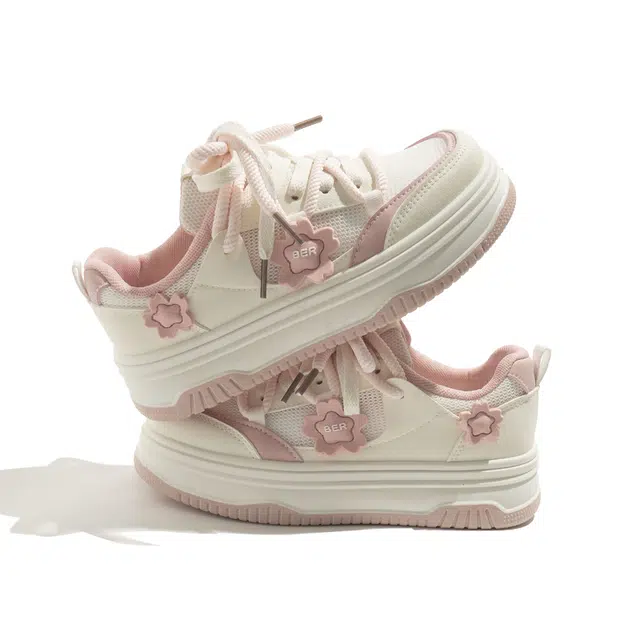 舒适甜美简约潮流百搭之选 耐磨平衡透气 低帮 经典板鞋 女款